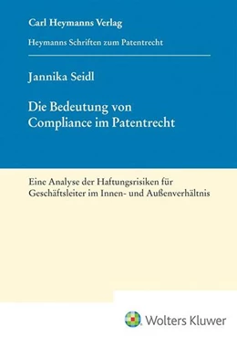 Abbildung von Seidl | Die Bedeutung von Compliance im Patentrecht (HSP 28) | 1. Auflage | 2025 | beck-shop.de