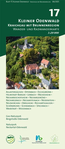 Abbildung von Geo-Naturpark Bergstraße-Odenwald / Naturpark Neckartal-Odenwald | Blatt 17, Kleiner Odenwald - Kraichgau mit Brunnenregion | 2. Auflage | 2025 | beck-shop.de