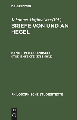 Abbildung von Hoffmeister | 1785-1812 | 1. Auflage | 2022 | beck-shop.de