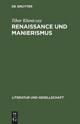 Abbildung von Klaniczay | Renaissance und Manierismus | 1. Auflage | 2022 | beck-shop.de