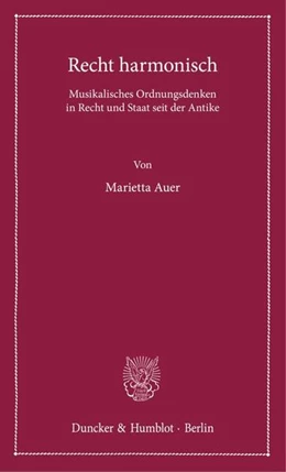 Abbildung von Auer | Recht harmonisch | 1. Auflage | 2025 | beck-shop.de