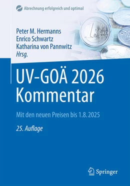 Abbildung von Hermanns / von Pannwitz | UV-GOÄ 2026 Kommentar | 25. Auflage | 2025 | beck-shop.de