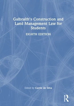 Abbildung von de Silva | Galbraith's Construction and Land Management Law for Students | 8. Auflage | 2026 | beck-shop.de