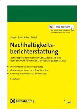 Abbildung von Sopp / Baumüller | Nachhaltigkeitsberichterstattung | 5. Auflage | 2025 | beck-shop.de