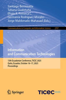 Abbildung von Berrezueta / Gualotuña | Information and Communication Technologies | 1. Auflage | 2025 | beck-shop.de