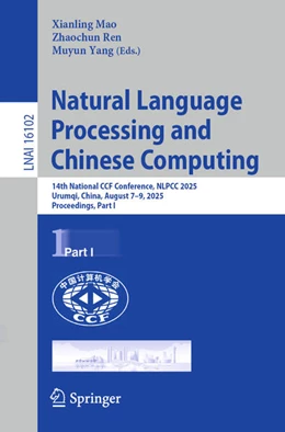 Abbildung von Mao / Ren | Natural Language Processing and Chinese Computing | 1. Auflage | 2025 | beck-shop.de