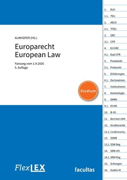 Abbildung von Almhofer | FlexLex Europarecht | European Law | Studium | 5. Auflage | 2025 | beck-shop.de