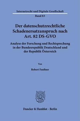 Abbildung von Faußner | Der datenschutzrechtliche Schadenersatzanspruch nach Art. 82 DS-GVO | 1. Auflage | 2025 | beck-shop.de