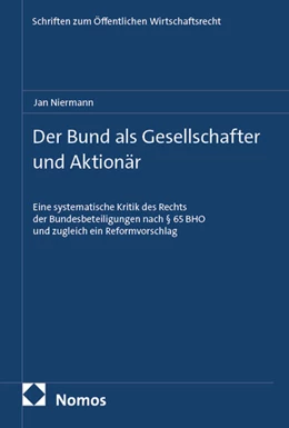 Abbildung von Niermann | Der Bund als Gesellschafter und Aktionär | 1. Auflage | 2025 | 26 | beck-shop.de