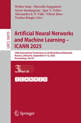 Abbildung von Senn / Sanguineti | Artificial Neural Networks and Machine Learning - ICANN 2025 | 1. Auflage | 2025 | beck-shop.de