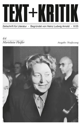 Abbildung von Gustav | TEXT + KRITIK 64 - Marieluise Fleißer | 1. Auflage | 2025 | beck-shop.de