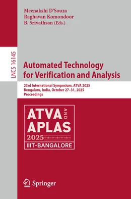 Abbildung von D´Souza / Komondoor | Automated Technology for Verification and Analysis | 1. Auflage | 2025 | beck-shop.de