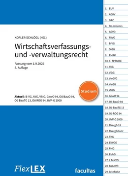 Abbildung von Kofler-Schlögl | FlexLex Wirtschaftsverfassungs- und -verwaltungsrecht | Studium | 5. Auflage | 2025 | beck-shop.de