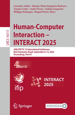 Abbildung von Ardito / Diniz Junqueira Barbosa | Human-Computer Interaction - INTERACT 2025 | 1. Auflage | 2025 | beck-shop.de