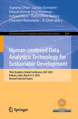 Abbildung von Dhar / Goswami | Human-centered Data Analytics: Technology for Sustainable Development | 1. Auflage | 2025 | beck-shop.de