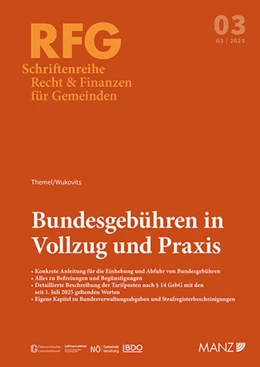Abbildung von Themel / Wukovits | Bundesgebühren in Vollzug und Praxis | 1. Auflage | 2025 | beck-shop.de