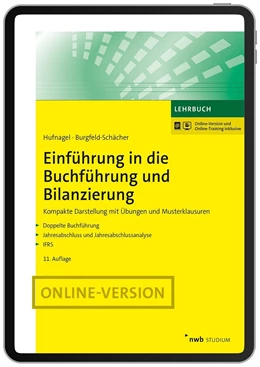 Abbildung von Hufnagel / Burgfeld-Schächer | Einführung in die Buchführung und Bilanzierung (Online-Version) | 11. Auflage | 2025 | beck-shop.de