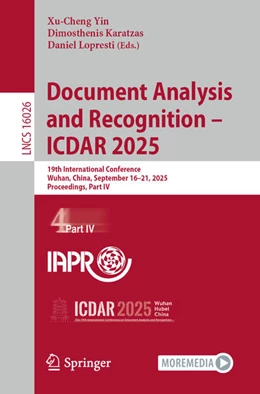 Abbildung von Yin / Karatzas | Document Analysis and Recognition - ICDAR 2025 | 1. Auflage | 2025 | beck-shop.de