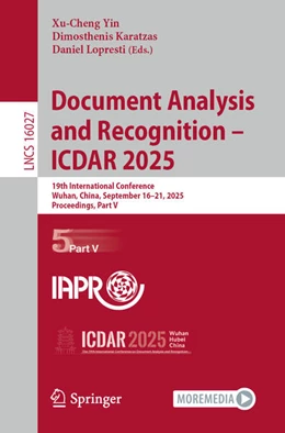 Abbildung von Yin / Karatzas | Document Analysis and Recognition - ICDAR 2025 | 1. Auflage | 2025 | beck-shop.de