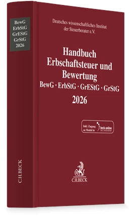 Abbildung von Handbuch Erbschaftsteuer und Bewertung 2026: BewG, ErbStG, GrEStG, GrStG 2026 | 1. Auflage | 2026 | beck-shop.de