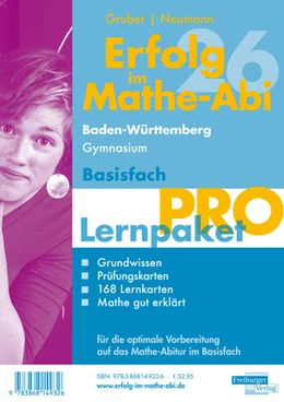 Abbildung von Gruber / Neumann | Erfolg im Mathe-Abi 2026 Lernpaket Basisfach 'Pro' Baden-Württemberg Gymnasium | 1. Auflage | 2025 | beck-shop.de