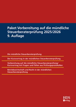 Abbildung von Barzen / Dauber | Paket Vorbereitung auf die mündliche Steuerberaterprüfung 2025/2026 | 9. Auflage | 2025 | beck-shop.de