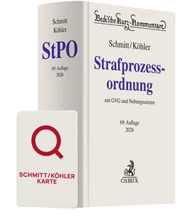 Abbildung von Schmitt/Köhler StPO Chat-Book 2026 | 69. Auflage | 2026 | beck-shop.de