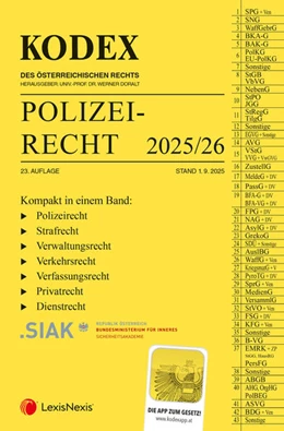 Abbildung von KODEX Polizeirecht 2025/26 - inkl. App | 23. Auflage | 2025 | beck-shop.de