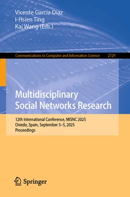 Abbildung von Garcia Diaz / Ting | Multidisciplinary Social Networks Research | 1. Auflage | 2025 | beck-shop.de