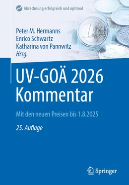 Abbildung von Hermanns / Schwartz | UV-GOÄ 2026 Kommentar | 25. Auflage | 2025 | beck-shop.de