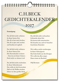 Abbildung von C.H. Beck Gedichtekalender | 1. Auflage | 2026 | beck-shop.de