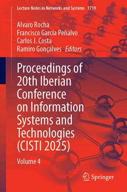 Abbildung von Rocha / García Peñalvo | Proceedings of 20th Iberian Conference on Information Systems and Technologies (CISTI 2025) | 1. Auflage | 2026 | beck-shop.de