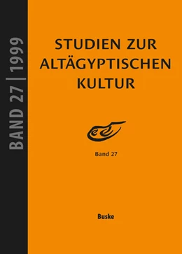 Abbildung von Altenmüller | Studien zur Altägyptischen Kultur Band 27 | 1. Auflage | 2025 | beck-shop.de
