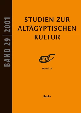 Abbildung von Altenmüller | Studien zur Altägyptischen Kultur Band 29 | 1. Auflage | 2025 | beck-shop.de