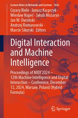 Abbildung von Biele / Kacprzyk | Digital Interaction and Machine Intelligence | 1. Auflage | 2025 | beck-shop.de