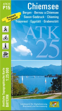 Abbildung von Landesamt für Digitalisierung | ATK25-P15 Chiemsee (Amtliche Topographische Karte 1:25000) | 1. Auflage | 2025 | beck-shop.de