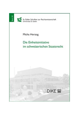 Abbildung von Herzog | Die Einheitsinitiative im schweizerischen Staatsrecht | 1. Auflage | 2025 | Band 56 | beck-shop.de