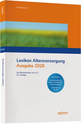 Abbildung von Fath / Urbitsch | Lexikon Altersversorgung 2026 | 1. Auflage | 2026 | beck-shop.de