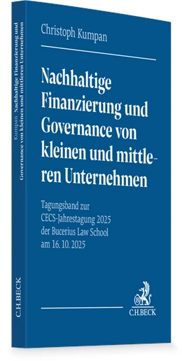 Abbildung von Kumpan | Nachhaltige Finanzierung und Governance von kleinen und mittleren Unternehmen | 1. Auflage | 2026 | beck-shop.de
