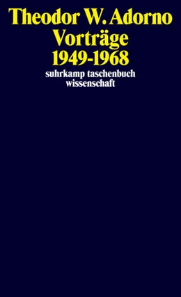 Abbildung von Adorno / Theodor W. Adorno Archiv | Nachgelassene Schriften. Abteilung V: Vorträge und Gespräche | 1. Auflage | 2026 | beck-shop.de