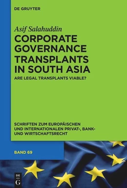 Abbildung von Salahuddin | Transplant of Corporate Governance Regimes to South Asia | 1. Auflage | 2025 | beck-shop.de