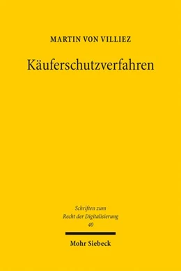 Abbildung von von Villiez | Käuferschutzverfahren | 1. Auflage | 2025 | beck-shop.de