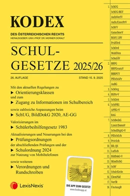 Abbildung von Doralt | KODEX Schulgesetze 2025/26 - inkl. App | 26. Auflage | 2025 | beck-shop.de