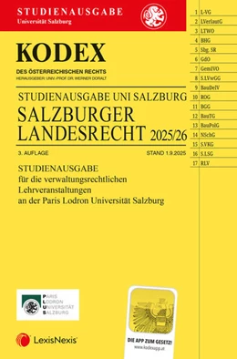 Abbildung von Doralt | KODEX Salzburger Landesrecht 2025/26 - inkl. App | 3. Auflage | 2025 | beck-shop.de