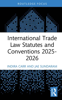 Abbildung von Carr / Sundaram | International Trade Law Statutes and Conventions 2025- 2026 | 1. Auflage | 2026 | beck-shop.de