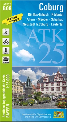 Abbildung von Landesamt für Digitalisierung | ATK25-B09 Coburg (Amtliche Topographische Karte 1:25000) | 1. Auflage | 2025 | beck-shop.de