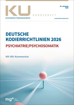 Abbildung von Dienst der Krankenver / InEK gGmbH | Deutsche Kodierrichtlinien für die Psychiatrie/Psychosomatik 2026 mit MD-Kommentar | 26. Auflage | 2025 | beck-shop.de