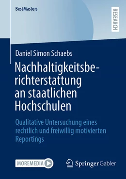 Abbildung von Schaebs | Nachhaltigkeitsberichterstattung an staatlichen Hochschulen | 1. Auflage | 2025 | beck-shop.de