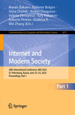 Abbildung von Bakaev / Bolgov | Internet and Modern Society | 1. Auflage | 2025 | beck-shop.de
