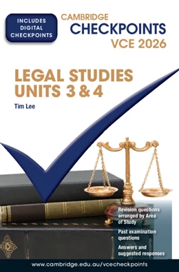 Abbildung von Lee | Cambridge Checkpoints VCE Legal Studies Units 3&4 2026 | 1. Auflage | 2025 | beck-shop.de
